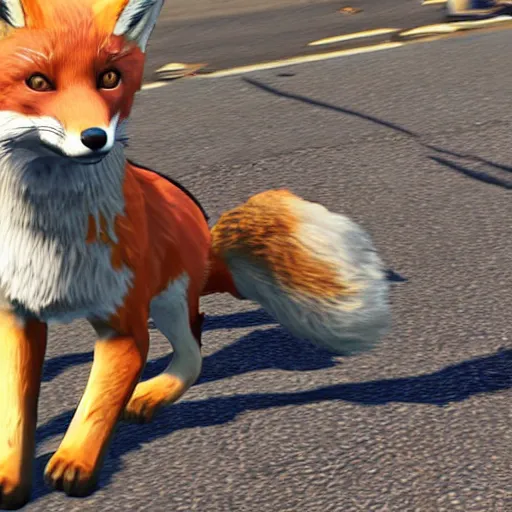 Image similar to a fox in gta 5