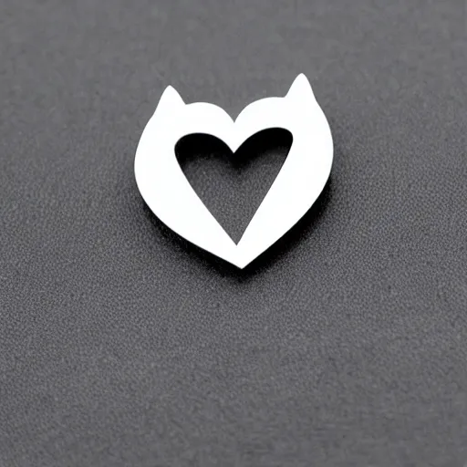 Image similar to cat shape jewelry logo, clear, basic,