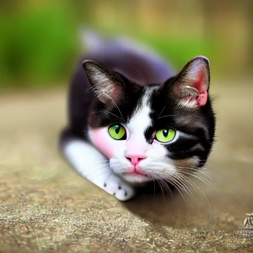 Image similar to a cat - pig - hybrid, animal photography