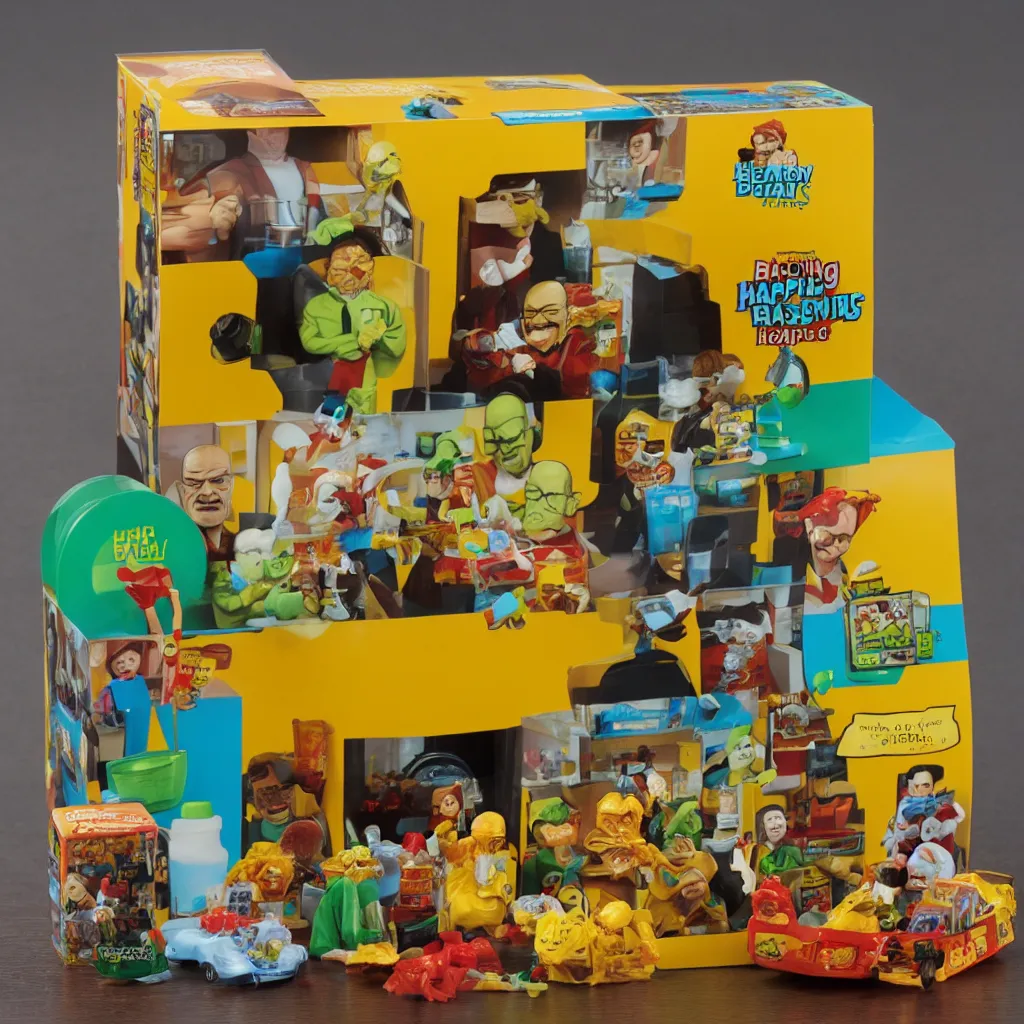 Image similar to breaking bad happy meal toy, photo