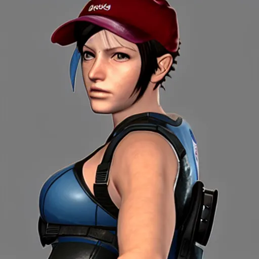 Prompt: claire redfield mixed with jill valentine