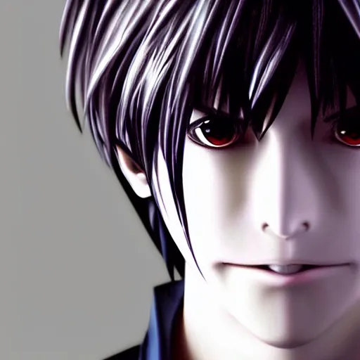 Prompt: yagami light ( kira ) from death note, 8 k, full hd, huper realistic