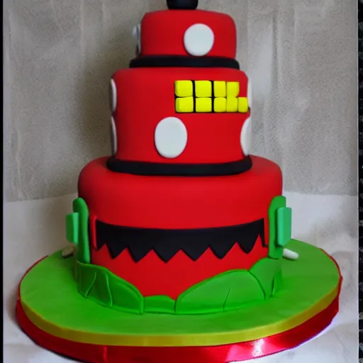 Image similar to a mario brothers cake