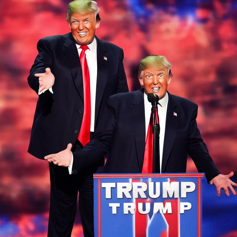 Prompt: donald trump as a contestant on America's Got Talent