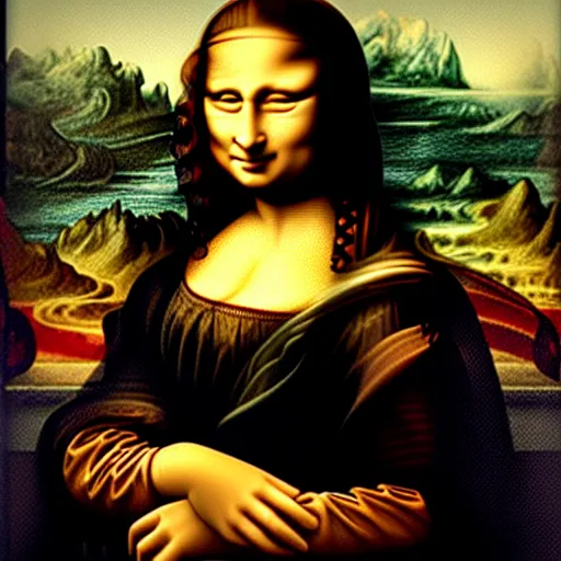 Image similar to the Mona Lisa goes on strike for abortion rights