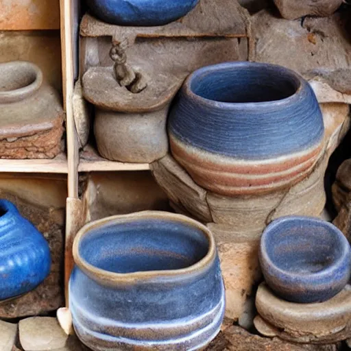 Image similar to pre - inca native ceramics