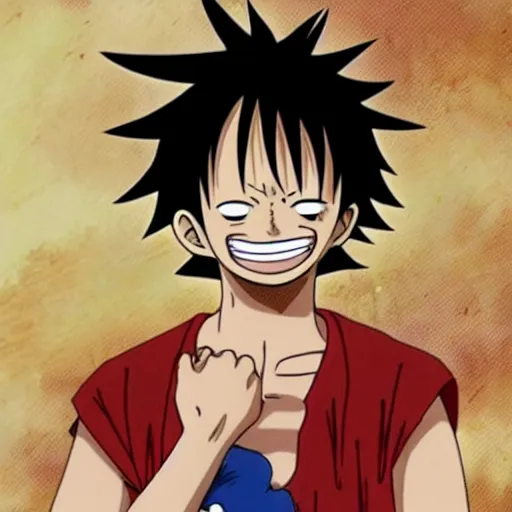 Image similar to luffy crying