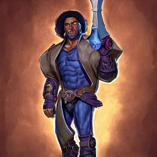 Image similar to Burl Gage, Antimage, iconic character illustration by Wayne Reynolds for Paizo Pathfinder RPG