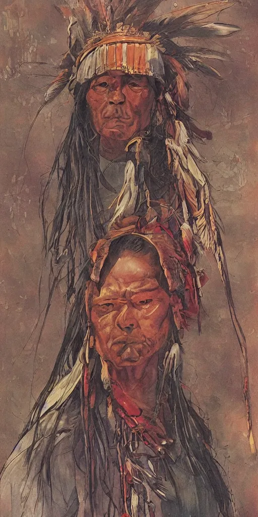 Image similar to of Native American Chief by P Moebius