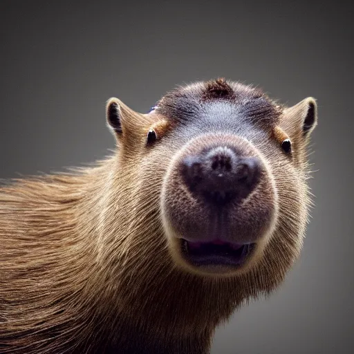 Prompt: hyperrealistic dslr film still of justin bieber disguised as ( capybara ), stunning 8 k octane comprehensive 3 d render, inspired by istvan sandorfi & greg rutkowski & unreal engine, perfect symmetry, dim volumetric cinematic lighting, extremely hyper - detailed, incredibly real lifelike attributes & flesh texture, intricate, masterpiece, artstation, stunning