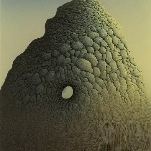 Image similar to One Piece made by Zdzislaw Beksinski