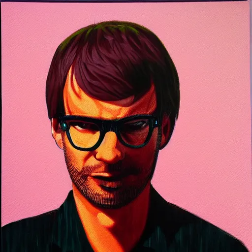 Image similar to jeffrey dahmer by andy warhol, oil painting, ultradetailed, artstation, ultradetailed, pinterest,