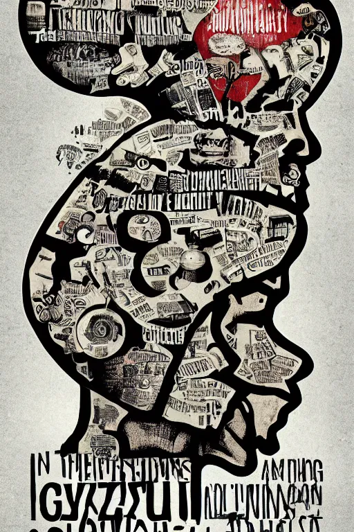 Prompt: Cognition poster by Steve Thomas,