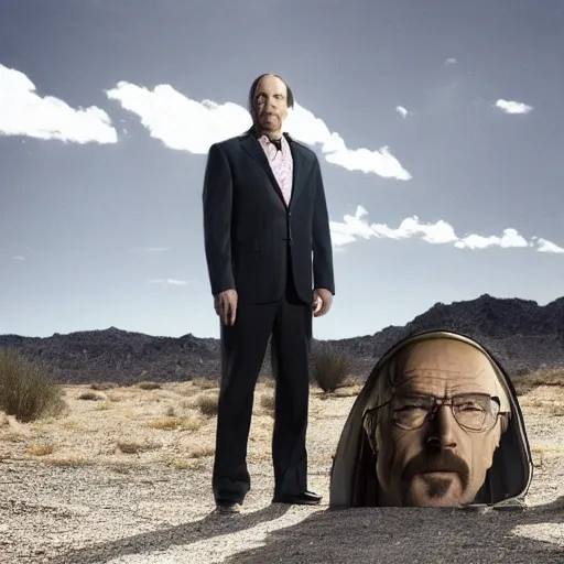 Prompt: Saul goodman as walter white