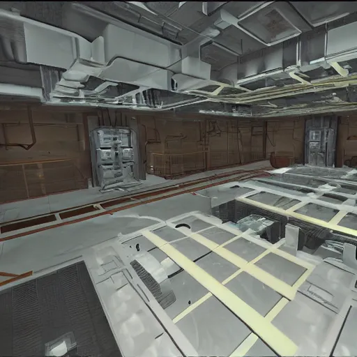 Image similar to inside the black mesa research facility