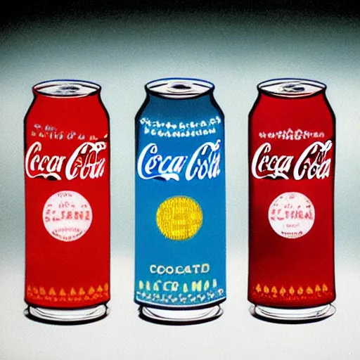 Image similar to coca cola painted by andy warhol