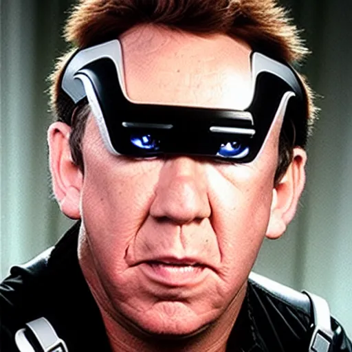 Prompt: tim allen as a borg drone