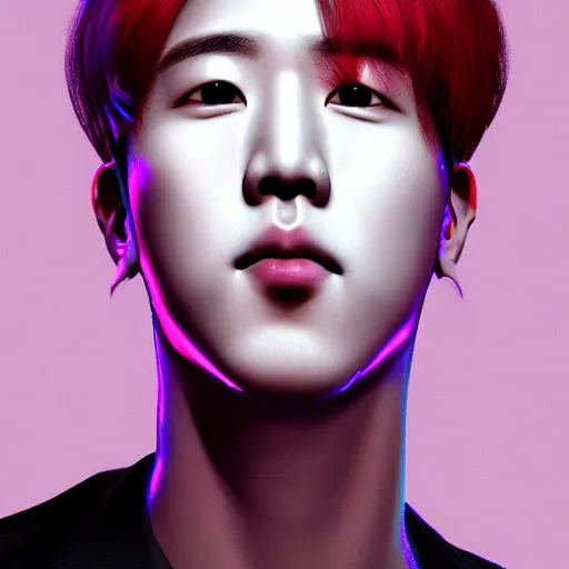 Prompt: j - hope from bts, highly detailed, professional digital painting, extreme illustration, unreal engine 5, photorealism, hd quality, 8 k, wispy, cinematic, art by andy warhol, artgerm, yoshitaka amano