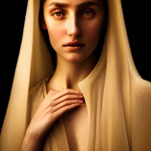 Image similar to photographic portrait of a stunningly beautiful renaissance azeri female in soft dreamy light at sunset, contemporary fashion shoot, by edward robert hughes, annie leibovitz and steve mccurry, david lazar, jimmy nelsson, breathtaking, 8 k resolution, extremely detailed, beautiful, establishing shot, artistic, hyperrealistic, beautiful face, octane render