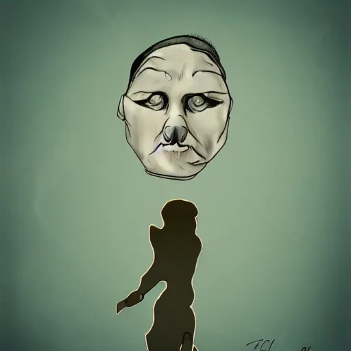 Image similar to deprived of air, digital art,