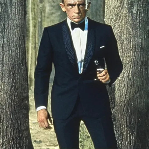 Prompt: James Bond as a Racoon