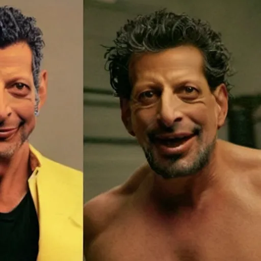 Image similar to jeff goldblum as a wrestler - 8