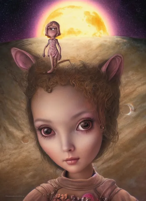 Prompt: highly detailed closeup portrait of a fairytale princess's favorite spacehip on mars, nicoletta ceccoli, mark ryden, lostfish, earl nore, hyung tae, frank frazetta, global illumination, god rays, detailed and intricate environment