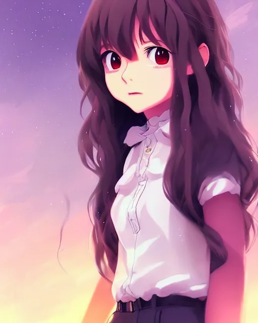 Image similar to Hagrid in cute anime style, detailed realistic beautiful, lofi colors, smooth, artistic, mellow and soft, sharpen high quality, in style of Ghibli, Ilya Kuvshinov, Artgerm