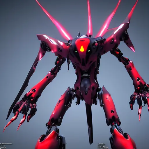 Image similar to grimdark creepy evangelion mecha, unreal engine, 8 k, ultra realistic, ultra detail