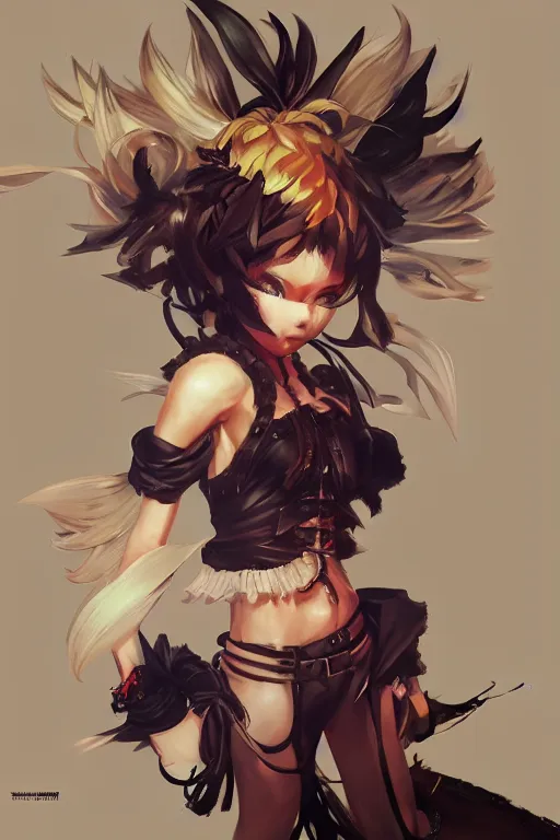 Image similar to Lisa simpson in a blade and soul spinoff artbook rendered by the artist Hyung tae Kim, Jiyun Chae, Lê Long, Joe Madureira, trending on Artstation by Hyung tae Kim, artbook, Stanley Artgerm Lau, WLOP, Rossdraws , James Gurney