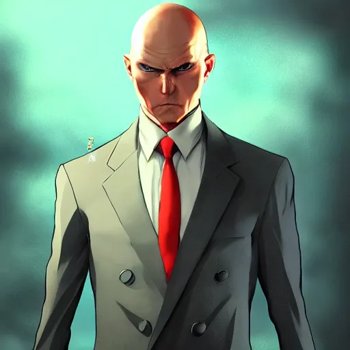 Image similar to portrait of agent 4 7, anime fantasy illustration by tomoyuki yamasaki, kyoto studio, madhouse, ufotable, comixwave films, trending on artstation