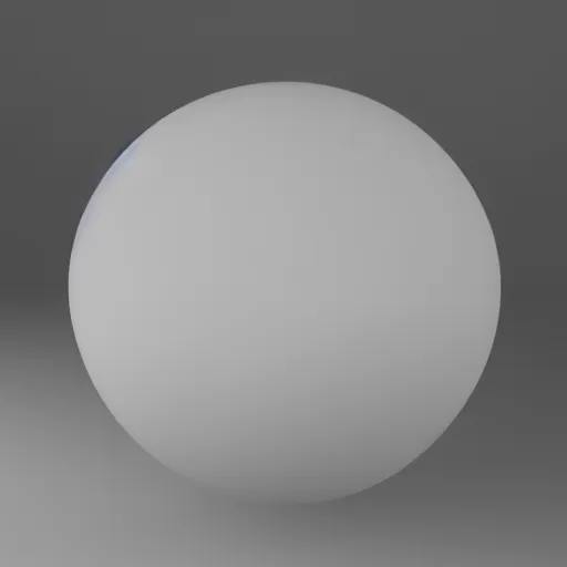 Image similar to render of white sphere