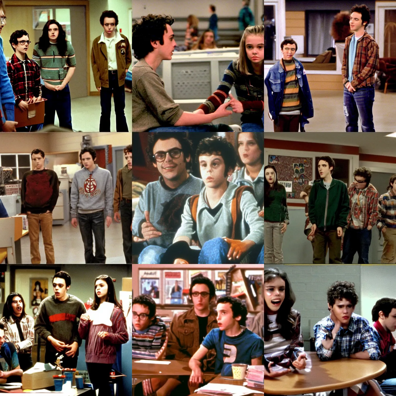 Prompt: a scene from freaks and geeks ( tv show )