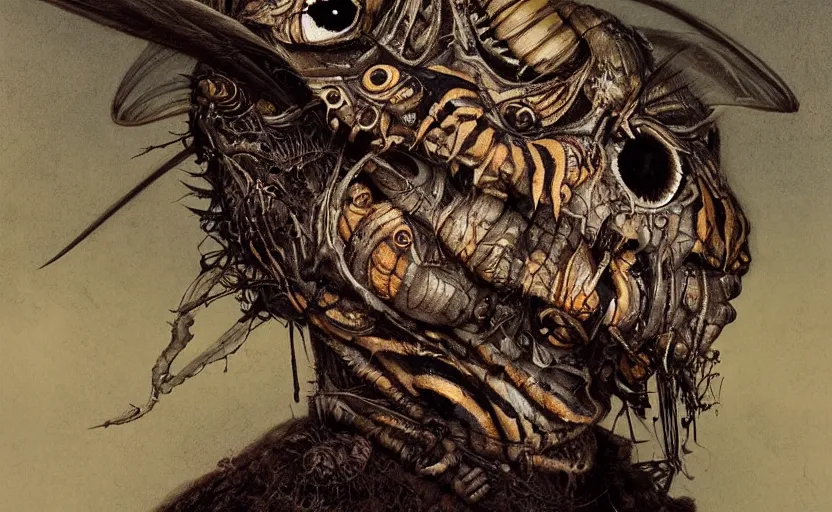 Image similar to death's head moth,highly detailed,cinematic,8k,by tristan eaton,Stanley Artgermm,Tom Bagshaw,Greg Rutkowski,Carne Griffiths, Ayami Kojima, Beksinski, Giger,trending on DeviantArt,face enhance,hyper detailed,horror, full of colour