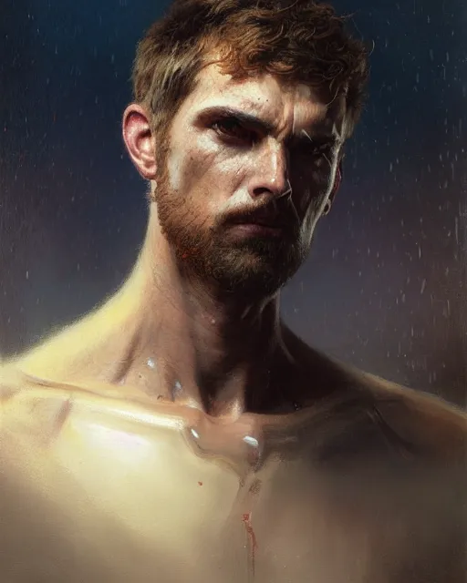 Image similar to a half body portrait of docm 7 7, high detail, cleary see face, by gaston bussiere, bussiere rutkowski andreas rocha, bayard wu, greg rutkowski, odd nerdrum, maxim verehin, dan dos santos, masterpiece, sharp focus, cinematic lightning