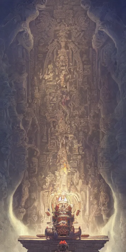 Prompt: symmetry!! crowd worshiping a mayan goddess, perfect lighting, perfect composition, very detailed, 4 k, artgerm, derek zabrocki, greg rutkowski