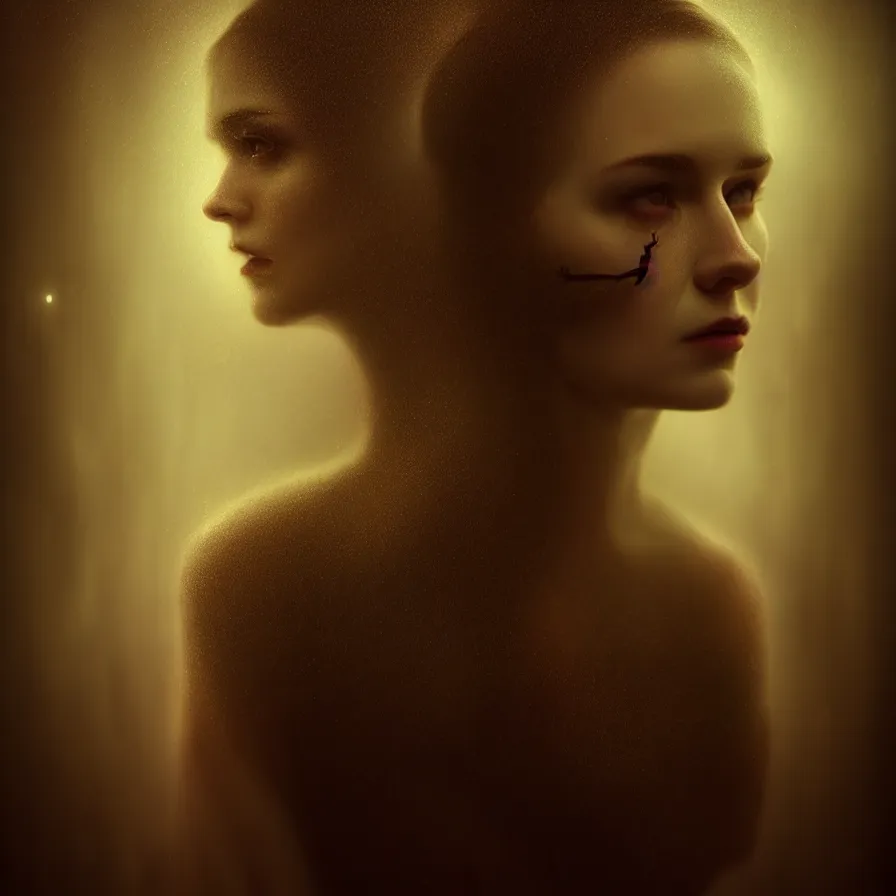 Prompt: epic professional digital portrait of 👽😍, atmospheric lighting, detailed, hdr, 4 k, leesha hannigan, wayne haag, reyna rochin, ignacio rios, mark ryden, van herpen, best on wlop, pixiv, stunning, gorgeous, much wow, cinematic, masterpiece