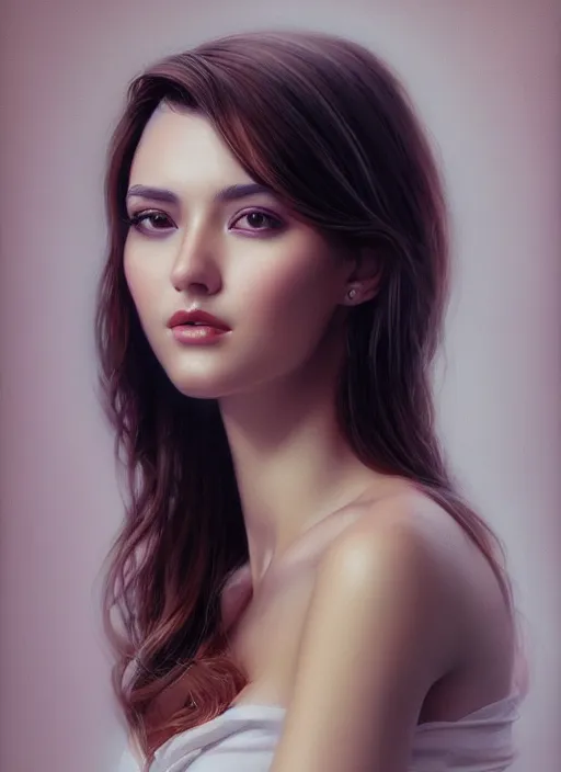 Image similar to photo of a gorgeous young woman in the style of stefan kostic, realistic, professionally, professionally color graded, half body shot, sharp focus, 8 k high definition, insanely detailed, intricate, elegant, art by stanley lau and artgerm