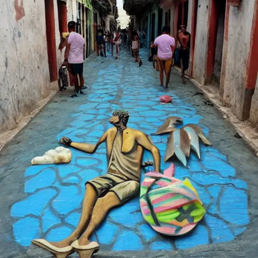 Image similar to stunning Plasticine art street of Havana