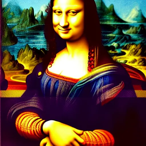 Prompt: a portrait of super - mario!!! painting by da vinci ( ( ( ( ( ( ( mona lisa ) ) ) ) ) ) )