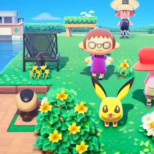 Image similar to pokemon in Animal Crossing New Horizon