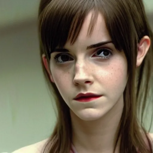 Image similar to Movie Still of Emma Watson as Tomie by Junji Ito