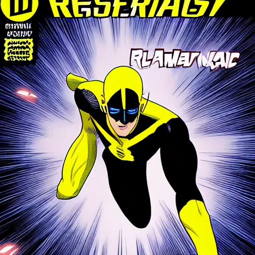 Image similar to reverse flash in blue outfit, dc comic cover