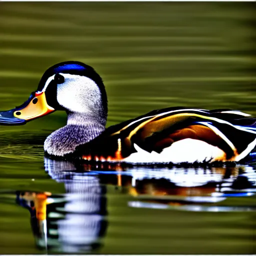 Image similar to a crowned duck