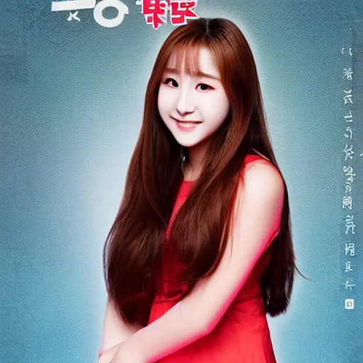 Prompt: poster of Cheng Xiao, a member of South Korean-Chinese girl group WJSN.