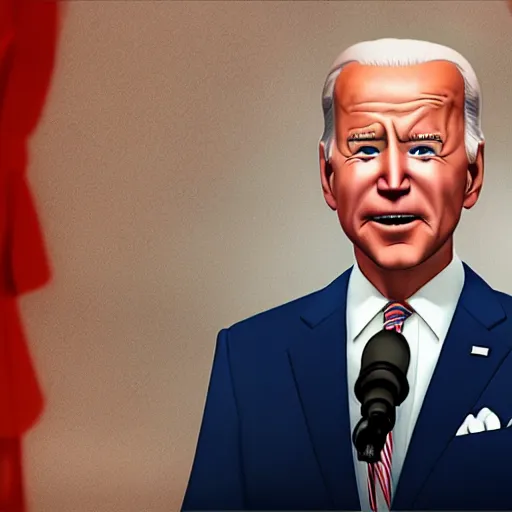 Prompt: joe biden on meth as seen in award winning animated pixar movie 4k octane render