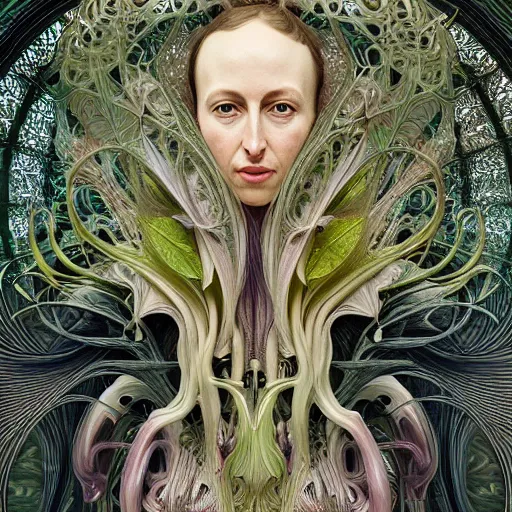 Prompt: hyper - detailed matte illustration of alien flora and fauna by iris van herpen based on art forms in nature by zaha hasid and alphonse mucha