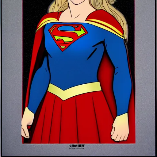 Prompt: a portrait of supergirl