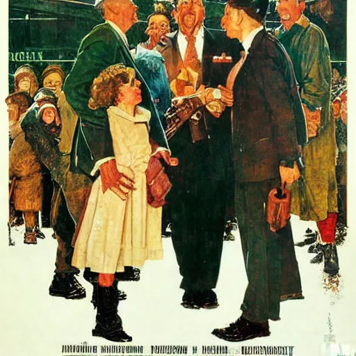 Prompt: Russian Chronicles, movie poster, artwork by Norman Rockwell