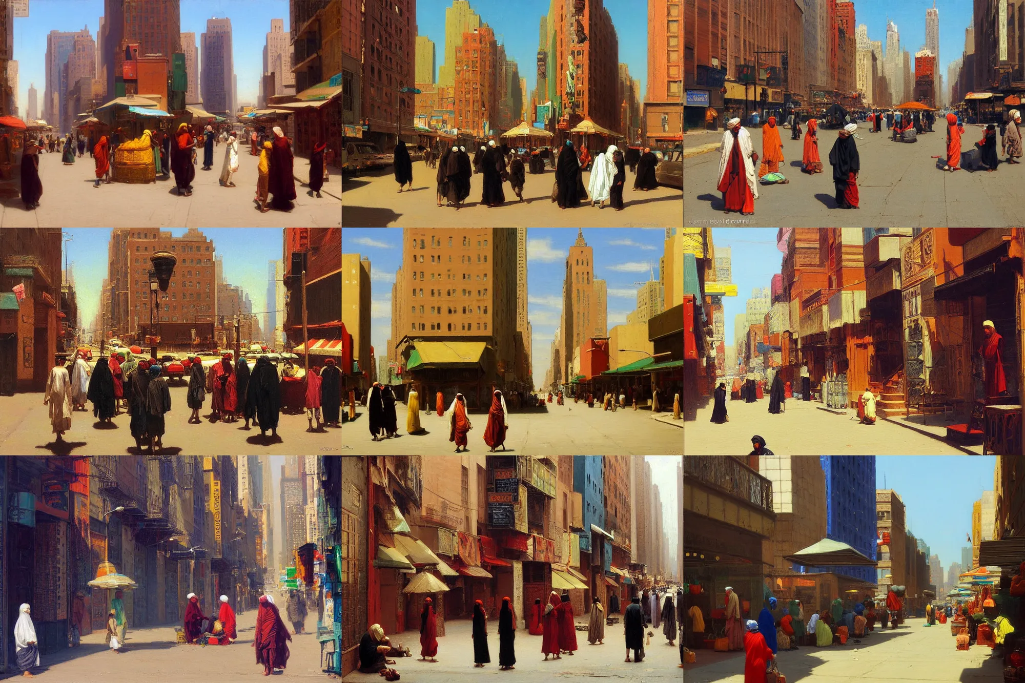 Image similar to moroccan new york city street, summer 2016, Jean-Leon Gerome